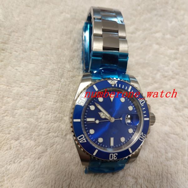 

luxury factory manufactures automatic mens watches su/b 116619 18k white gold blue ceramic bezel u1 factory new diving super luminous fashio, Slivery;brown