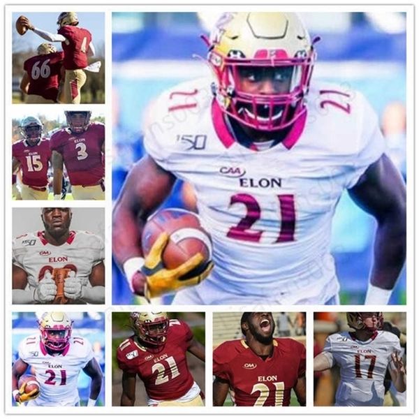 

sj98 custom acc elon football stitched jersey any name number men women youth marcus willoughby cole taylor brelynd cyphers jerseys, Black