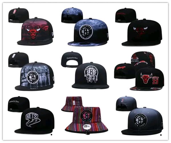 

75th snapbacks''brooklyn''nets''hat chicago''bulls''caps basketball hats adjustable fit ha, Black;white
