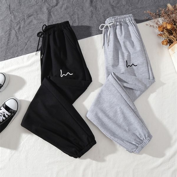 

famous brand sweatpants women fashion spring autumn athleisure sports loose pants flow 220808, Black;white