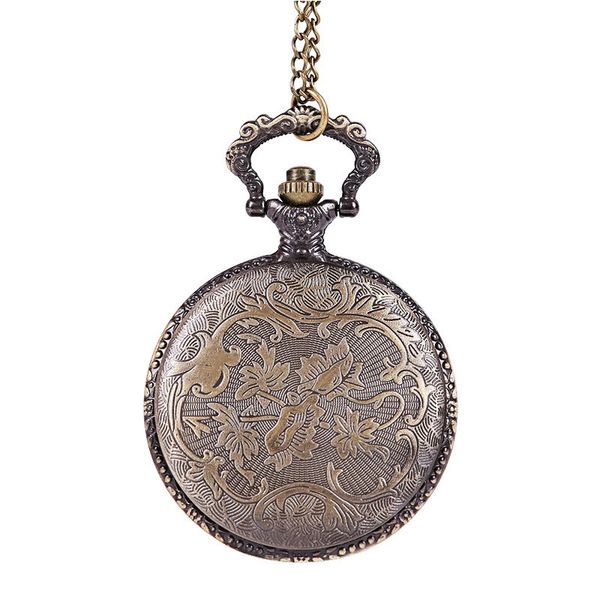 10 Stück Uhren Große Bronzerelief ausgehöhlte Tiger-Downhill-Taschenuhr Chinesisches Sternzeichen Hersteller Großhandel 3154-1-2-3