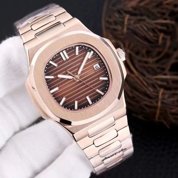 

aaa watch mens automatic mechanical watches 2824 movement 40mm fashion business designer waterproof luminous watches stainless steel montre, Slivery;brown