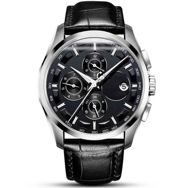 

oem men's mechanical automatic student waterproof watch 8659, Slivery;brown