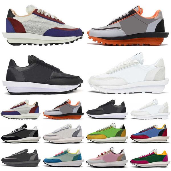 

waffle vaporwaffle men women sports shoes black white nylon varsity blue outdoor mens trainers sports sneakers runners