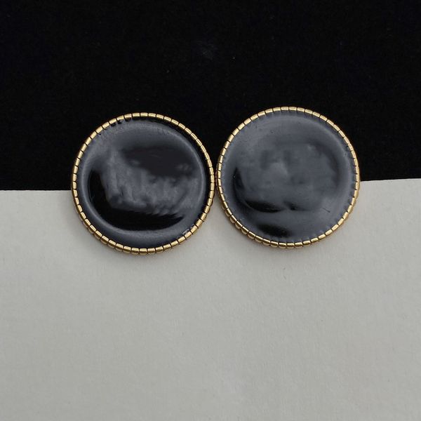 

designer stud ring enamel stud luxury jewelry lady's letter stud party wedding gift man's high quality, Golden;silver