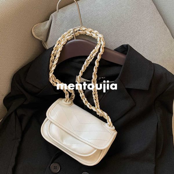 

bag 2021 new fashion versatile solid color embroidered thread double-layer small square bag chain bag advanced sense single shoulder