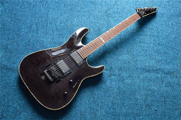 

black electric guitar body basswood building color a flame black hardware