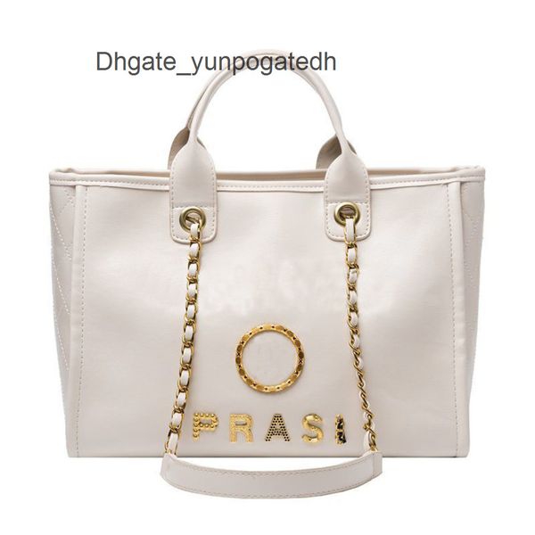 

designers luxury brand handbags women's beach bags ch metal letter badge tote evening bag small mini body leather handbag large female