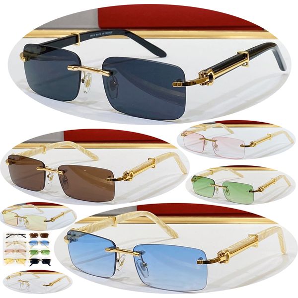 Óculos de sol Designer Óculos masculinos Prescrição de prescrição Tons ao ar livre Moda Moda Lady Lady Sun Acessórios Trend Acessórios Eyewear CT2053 8 Color atacado com caixa