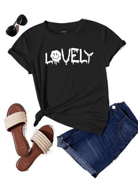 

letter & expression print tee i9rm#, White