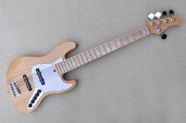 

factory custom 5 strings electric bass guitar,ash body,chrome hardwares,maple fretboard,active circuit,offer customized