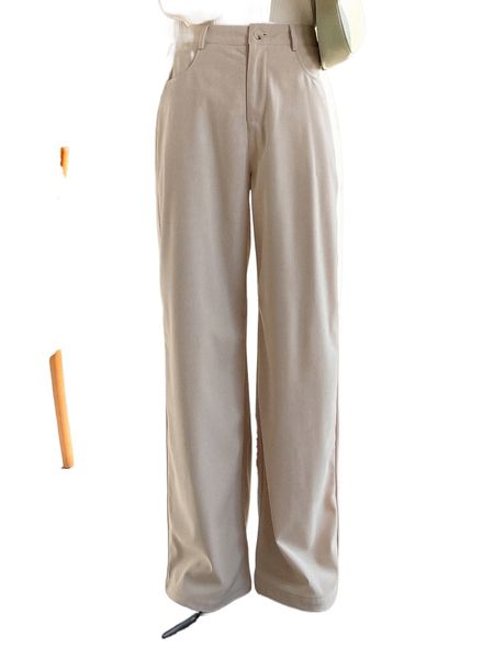 

dazy slant pocket corduroy straight leg pants 001a#, Black;white