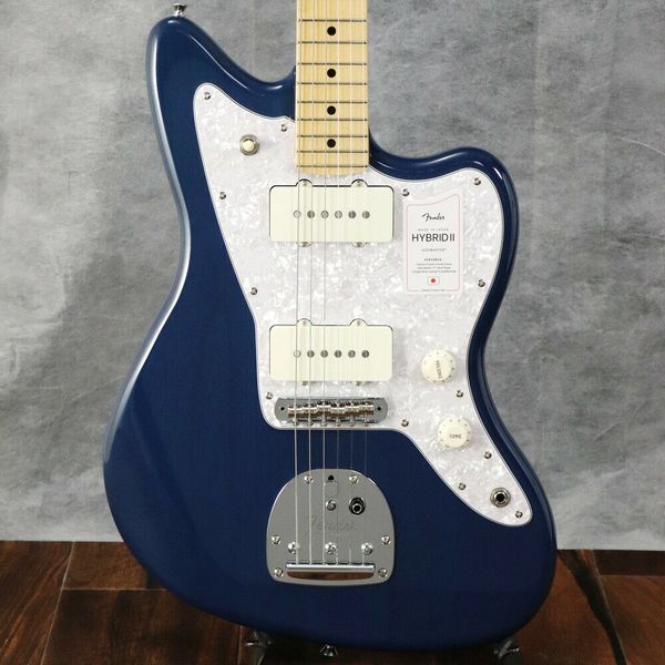 

2022 collection mij hybrid ii jazzmaster indigo trans electric guitar