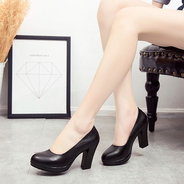 

women's shoes high heels dress shoes evening black women fashion autumn and winter 2022 with shoe box