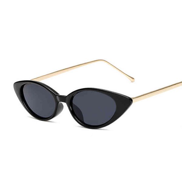 

retro cat eye sunglass women brand digner mirror black small frame sunglass female fashion shad streetwear eyewear, White;black