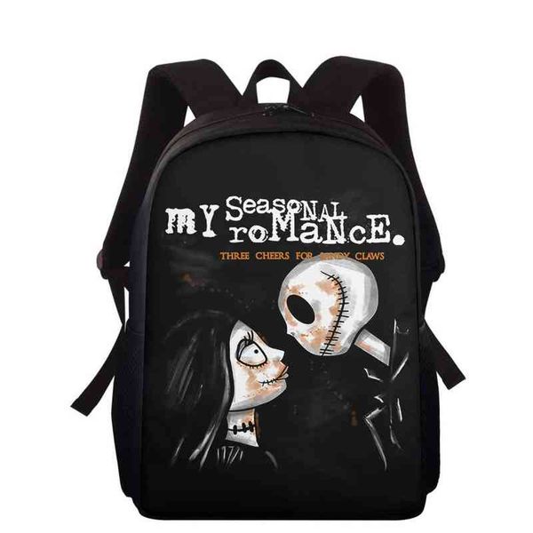 Mochila Hycool Nightmare Before Christmas Crianças Mochilas Escolares para Meninos Meninas Bolsa Infantil Primária Mochilas Infantil 220628