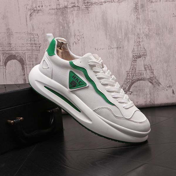 

fashion style lace-up wedding party shoes spring autumn breathable vulcanized white sport casual sneakers round toe non-slip canvas driving, Black
