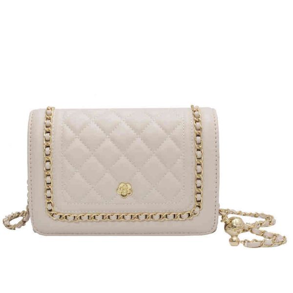 

50% off bag women's new fashion embroidery lattice chain one shoulder slant across bag fresh small fashion new pattern chain shoulder m
