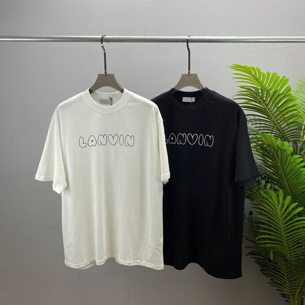 

2022 spring/summer new suit lapel short sleeve shirts women's men's fashion street shirts casual t-shirts 9g77, Black;brown