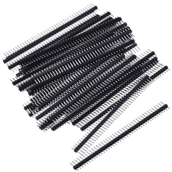 Outros acessórios de iluminação 10/20pcs 40 pinos 1x40 linha única macho 2.54 Cabeçalho quebrável JST Faixa de conector para Arduino Blackother