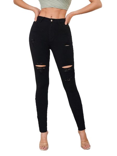 

tall ripped skinny jeans y3lj#, Blue