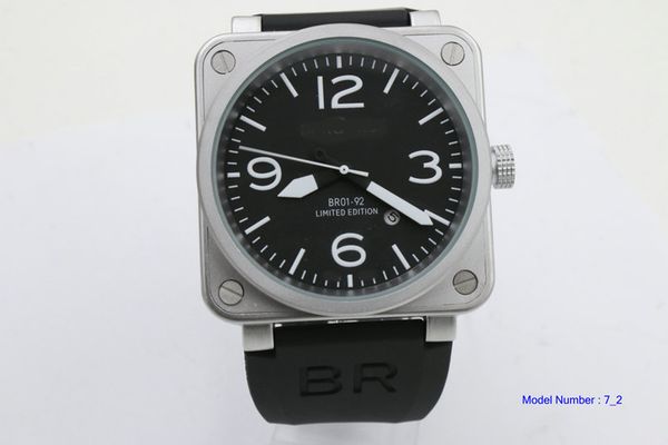 

2022 automatic mechanical mens watch bell black ceramic ross watches jj01, Slivery;golden