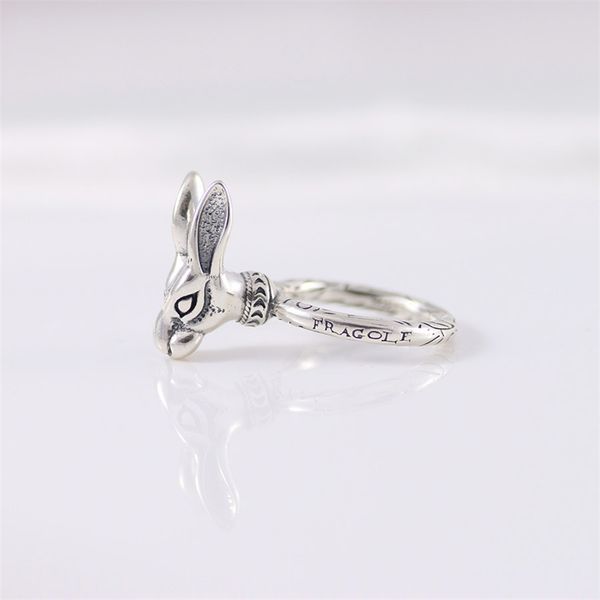 

20% off 2022 new jewelry rabbit head men and women silver for lovers wind pair ring personality trend