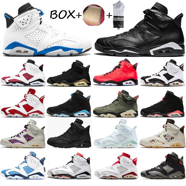 

jumpman 6 6s oreo mens basketball shoes midnight navy maroon mint foam british khaki triple black infrared white electric green carmine geor, White;red