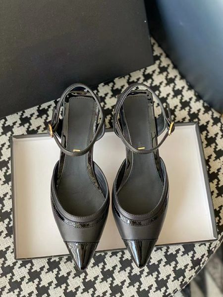 

paris metal-lettered luxury designer dress shoes ladies fashion leather sl peep-toe high-heeled sandals bridal party, Black