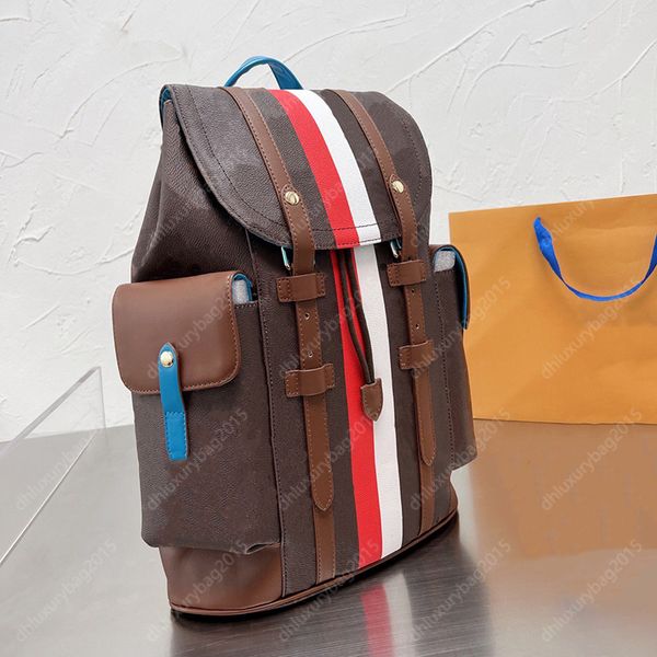 Modische Rucksäcke, Damen-Rucksack, Herren-Umhängetaschen, Designer-Schultasche, Reiserucksack, Leder, Brief, braun, Handtasche, Rucksäcke, Schulranzen, Klappentasche