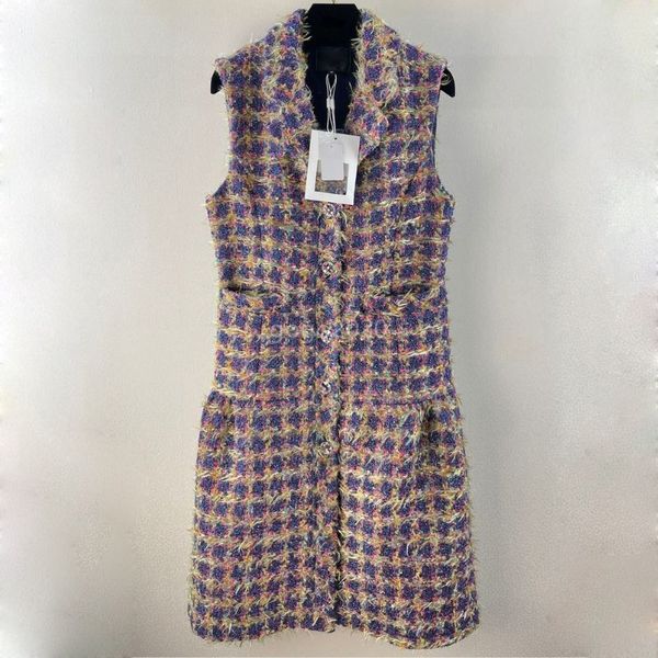 

2022 women girls wool vintage tweed jacket designer blazer peacoat tailored coat with letter button milan runway single breasted luxury desi, Black;brown