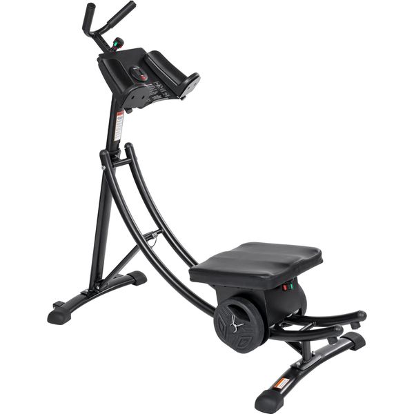 

440lbs deluxe ab machine ab rollers folding abdominal crunch coaster max workout for home workouts with style resistance block core fitness