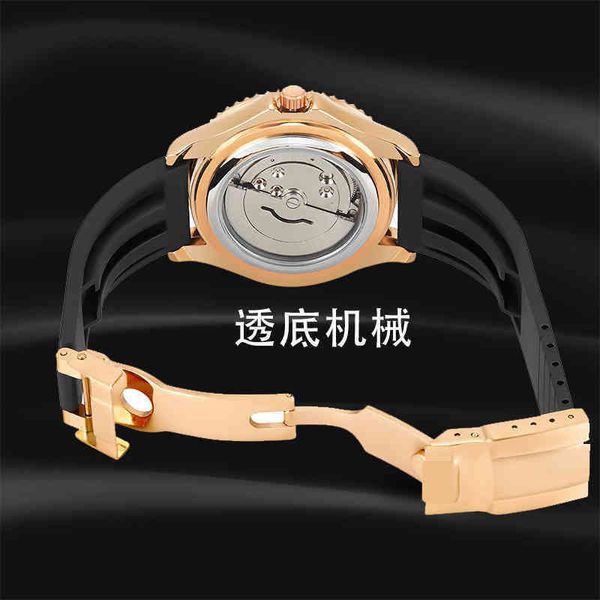 

designer watches yachtmaster movement watch 2022 business men's fully automatic mechanical 2813 core trend waterproof fashion, Slivery;brown