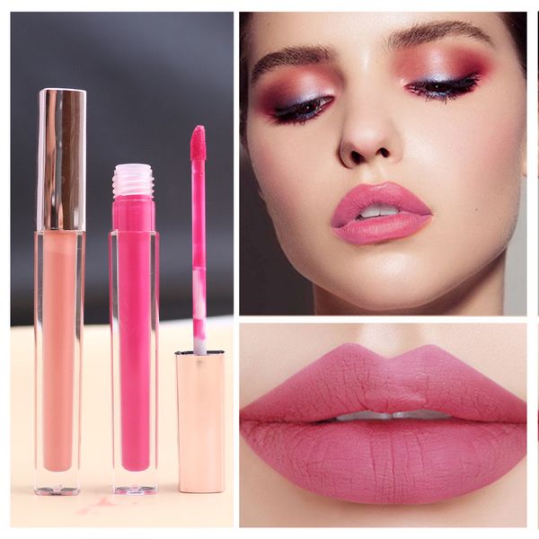 Makeup Lips Beauty Tools Lip Gloss 29 Color Matte Silk Mist Hidratante Non Stick Copo Não Desvanecimento Neutro Spot No Logo