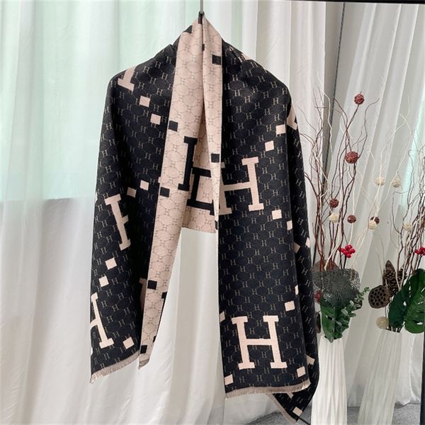 

62% off 2022 autumn and winter new scarves cashmere like warm long scarf air conditioning room shawl scarf female bib, Blue;gray