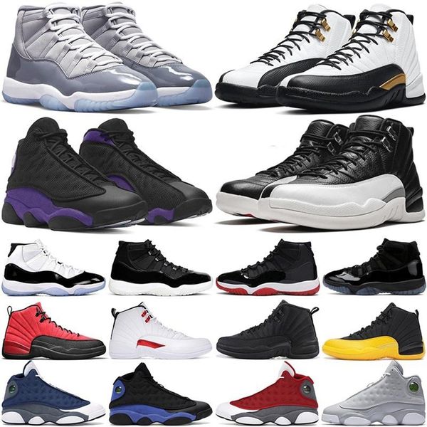 

mens basketball shoes 12s 12 playoffs royalty taxi utility grind university gold 13s cool grey bred concord legend blue bright citrus 11 men, Black