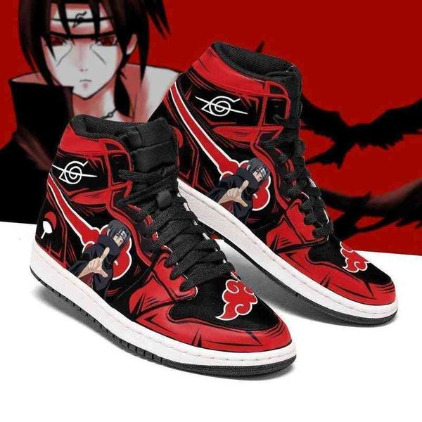 

akatsuki itachi sneakers boots anime costume, Black