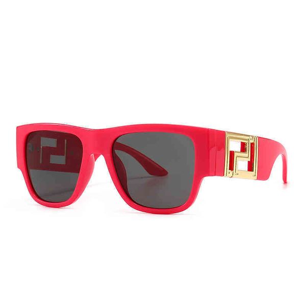 

modern sunglass street p net red square sunglass female ve4403-1, White;black