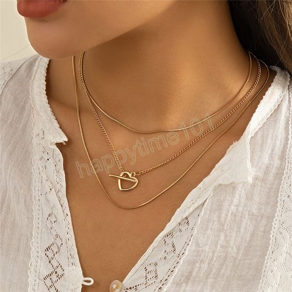 Coração simples Colar Fino Colar Para As Mulheres Meninas Goth Vintage Choker Pingente Pescoço Jóias Presentes