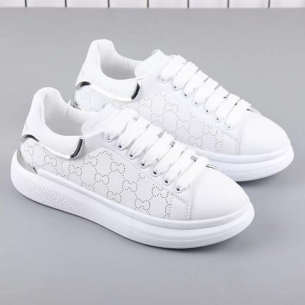 2022GG Neue Designer Marke Luxus männer Frauen Schuhe Keil Weiße Schuhe Dicken Boden Casual Turnschuhe Unisex Plattform Tennis Zapatos 35-44