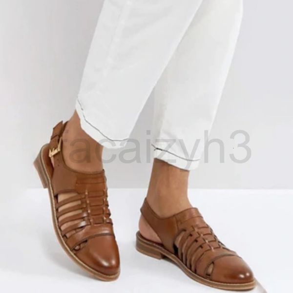 

sandals designer men's casual sandals pu leather beach shoes, Black