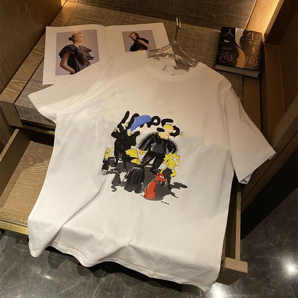 

women's t-shirt designer 22 spring and summer new fashion br women's simple cotton round neck printed short sleeve t-shirt urban l, White