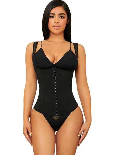 

steel boned waist trainer c29i#, Black;red