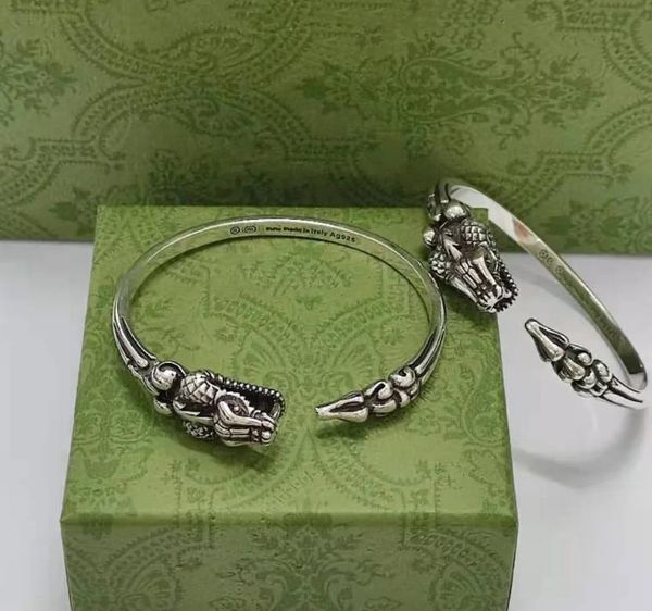 

bracelets letter g luxury jewelry gold chain pendants hipping bijoux designer cci original packaging 925 silver retro python bracelet, Golden;silver