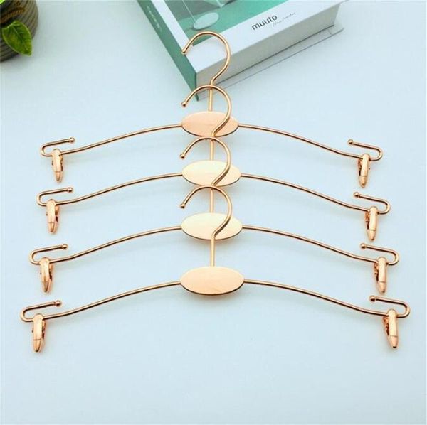 Cabide de roupas íntimas não deslizantes cabide de metal de metal Rose Gold Cloths Clips Fashion Fashion requintado Bardian Creative New Style FY3731C0526X2