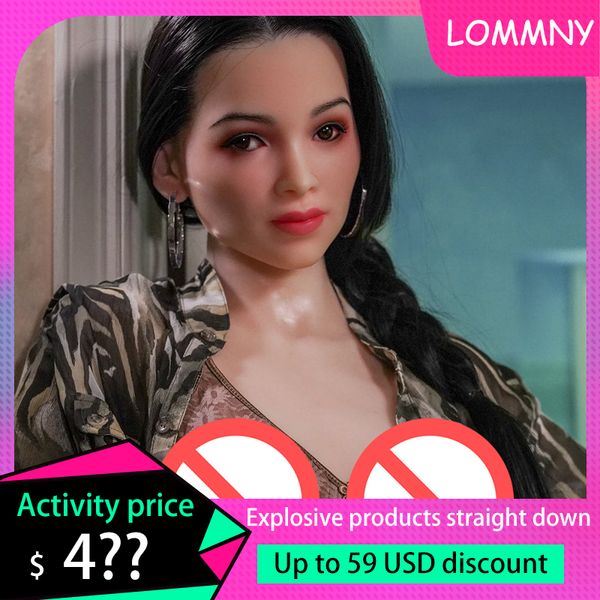 LOMMNY Sexpuppe Liebespuppen Für Männer Masturbation Sexy-Puppe Oral Ass Erwachsene Sexspielzeug 168Cm Realistische Vagina Brust Anal TPE Silikon Groß Lebensecht