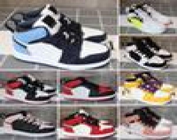

kids shoes og 1 1s basketball shoes children boy girl 1 3 bred black red white sneakers size 2635