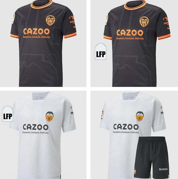 

valencia soccer jerseys guedes gameiro florenzi camisetas de futbol rodrigo gaya m.gomez jersey men kids kit football shirts 2022 2023, Black;yellow