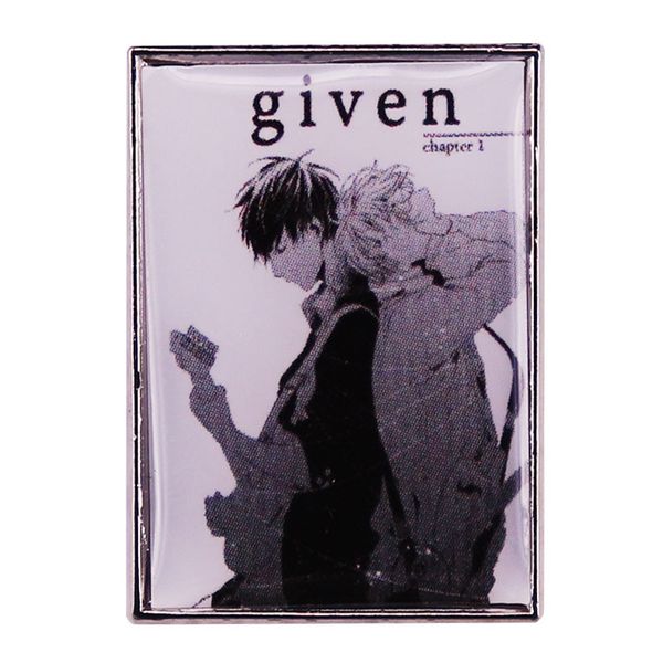 

given manga yuki mafuyu uenoyama enamel pin bl love brooch badge for backpacks fashion jewelry gift, Blue