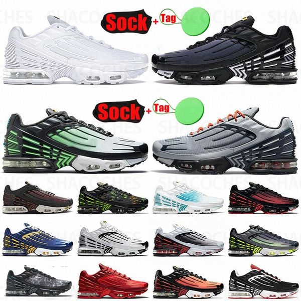 

mens tuned tn plus 3 iii running shoes crater laser blue void triple black white obsidian aqua crimson tn3 purple nebula track red sneakers